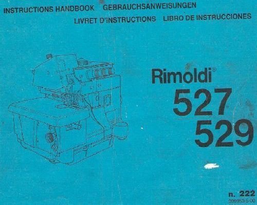 Rimoldi 527 529 Industrial Serger Overlocker
