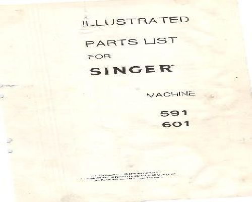 Singer 591 601 Parts