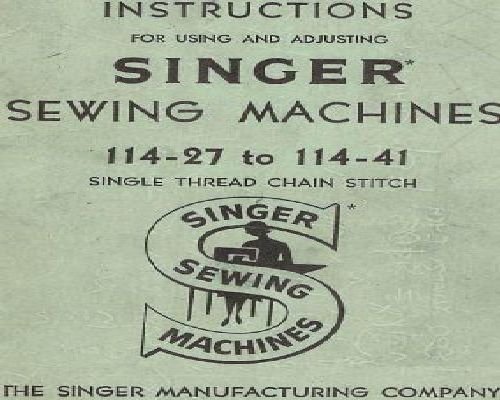 Singer 114-27 to 114-41 Industrial Sewing Machine