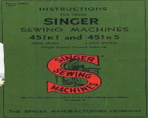 Singer 451k1 & 451k5 Industrial Sewing Machine