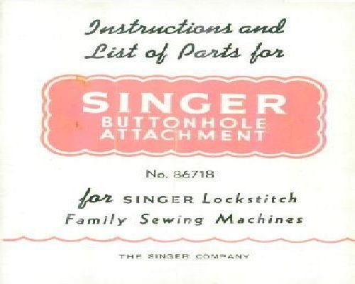 Singer Buttonhole 86718