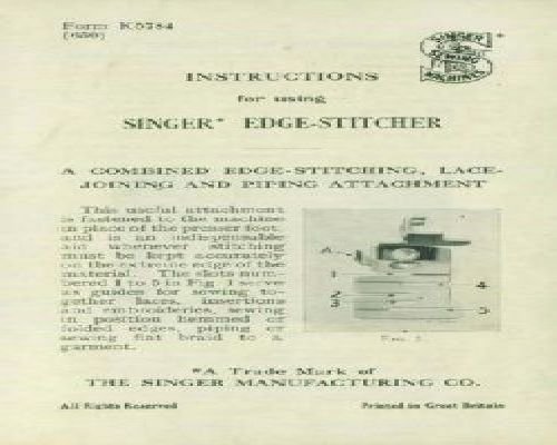 Singer Edge Stitcher