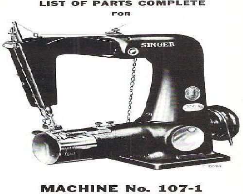 Singer 107-1 / 107-2 Industrial Sewing Machine