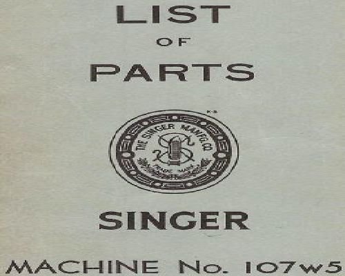 Singer 107w5 Industrial Sewing Machine