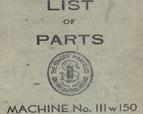 Singer 111w150 Parts