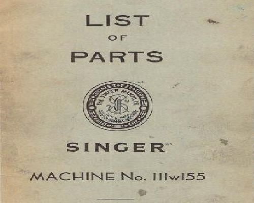 Singer 111w155 Parts