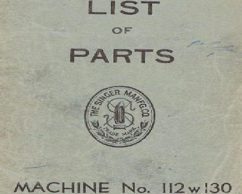 Singer 112w130 Parts