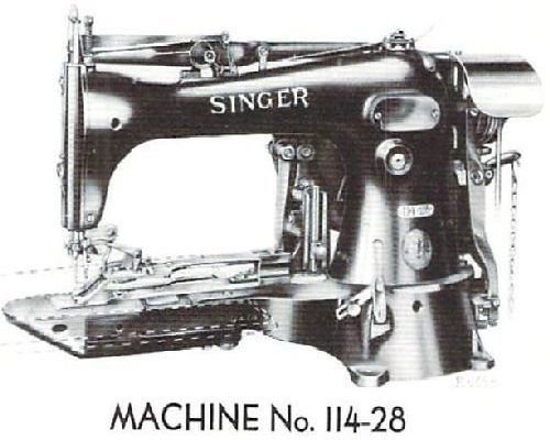 Singer 114-28 114-29 Industrial Sewing Machine