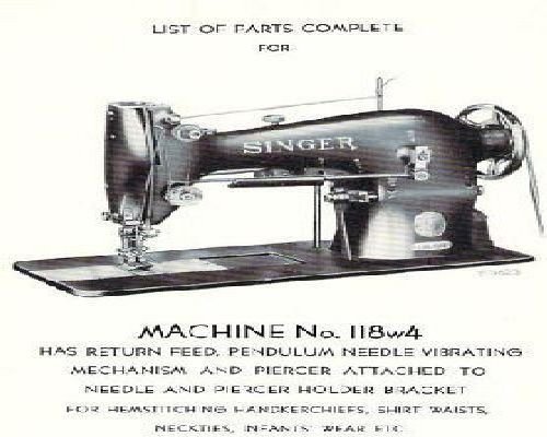 Singer 118w4 Industrial Sewing Machine