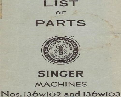 Singer 136w102 & 136w103 Industrial Sewing Machine
