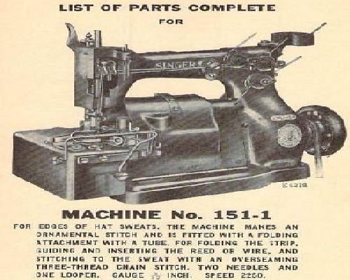 Singer 151-1 Parts