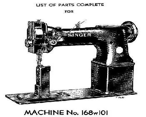 Singer 168w101 Parts