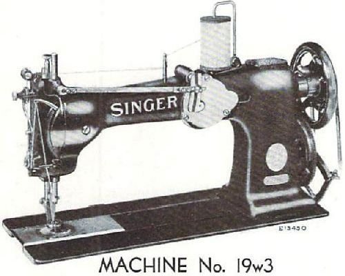 Singer 19W3 Industrial Sewing Machine Parts Book