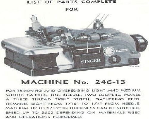 Singer 246-13 Parts