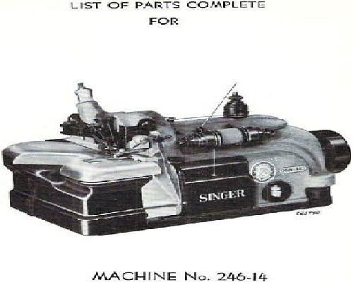 Singer 246-14 Parts