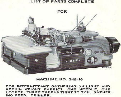 Singer 246-16 Parts