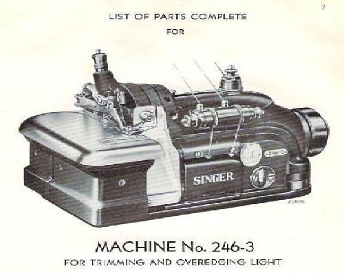 Singer 246-3 Parts
