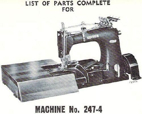 Singer 247-4 & 247-5 Parts