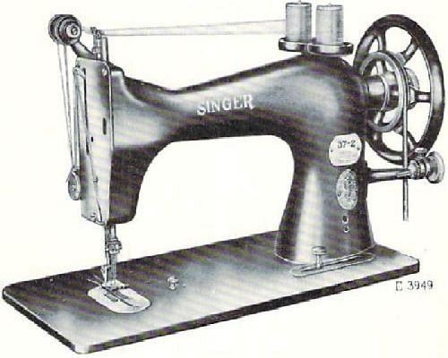 Singer 37-2 & 37-10 Industrial Sewing Machine Parts Book