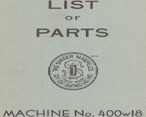 Singer 400w18 Industrial Sewing Machine