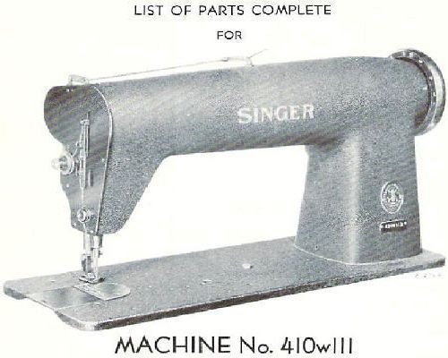 Singer 410w111 Parts