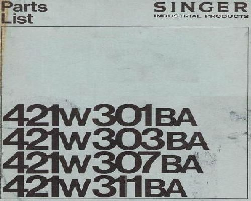 Singer 421w301 Parts