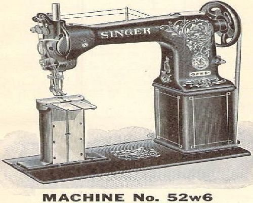 Singer 52w6 Industrial Sewing Machine Parts Book