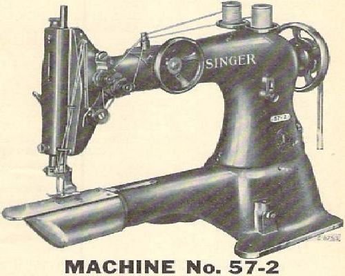 Singer 57-2 to 57-4 & 57-14 Industrial Sewing Machine Parts Book