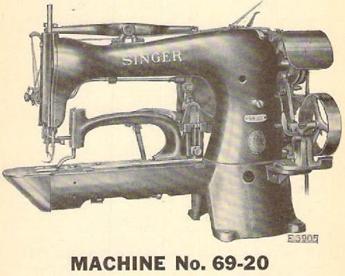 Singer 69-20 69-21 & 81-16 Industrial Sewing Machine Parts Book