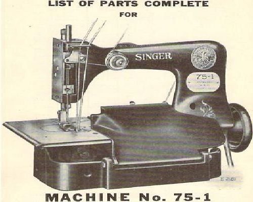 Singer 75-1 to 75-7 Parts