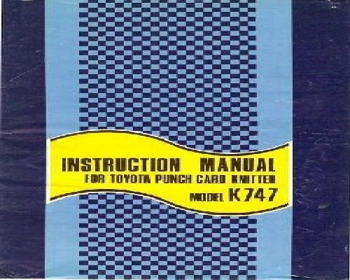 Toyota Punch Card K747