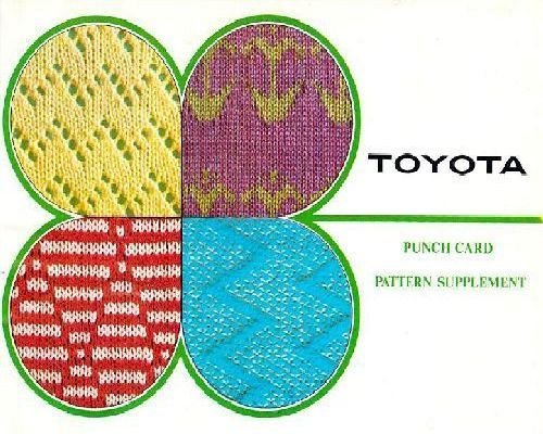 Toyota Punch Card Pattern Supplement