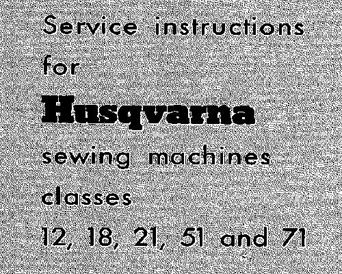 Viking Husqvarna Class 12 18 21 51 71