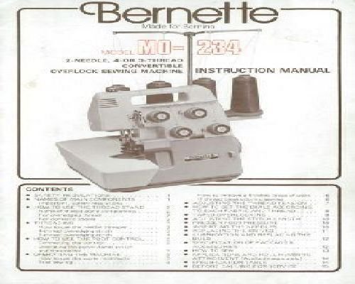 Bernette MO-234 Manual