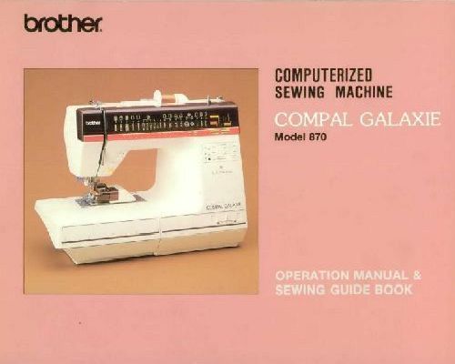 Brother Compal Galaxie 870 manual
