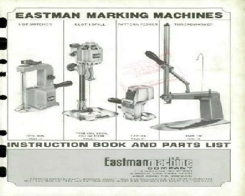 Eastman Marking Machines Hot Notcher Manual