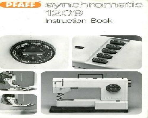 Pfaff 1209 SYNCHROMATIC Manual