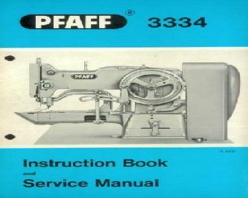 Pfaff Industrial 3334 Manual