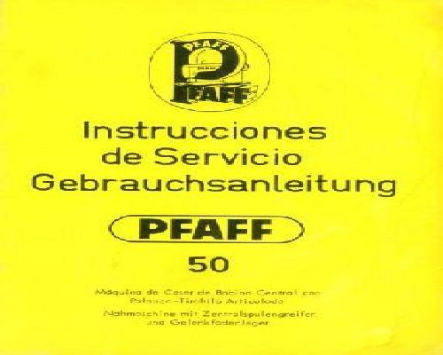 Pfaff 50 Manual