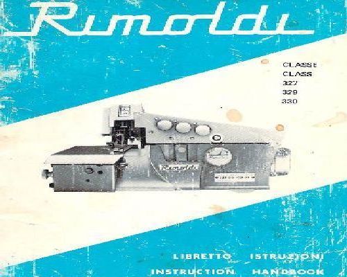 Rimoldi Class 327 329 and 330 manual