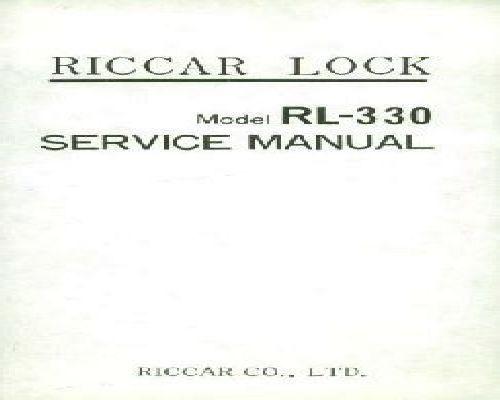 Riccar RL-330 Manual