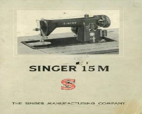 SINGER 15M manual