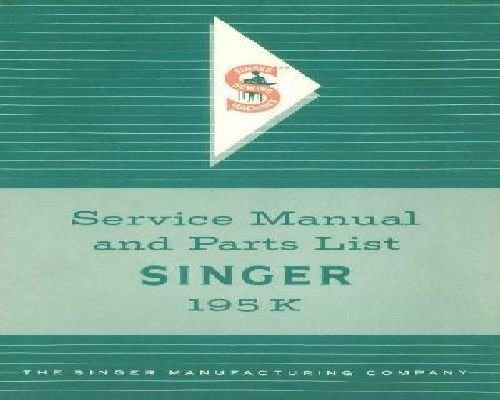 Singer 195k manual