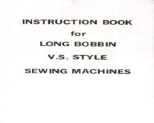 Long Bobbin V.S manual