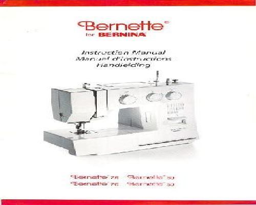 Bernette 50 60 70 & 75 manual