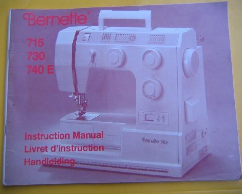 Bernette 715 730 740 e manual