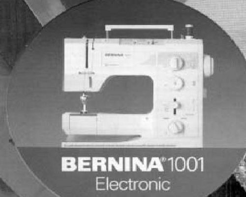 Bernina 1001 manual