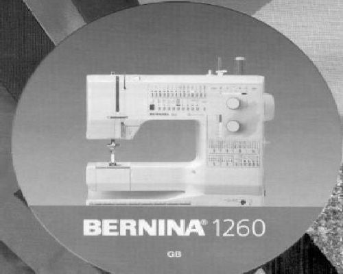 Bernina 1260 manual