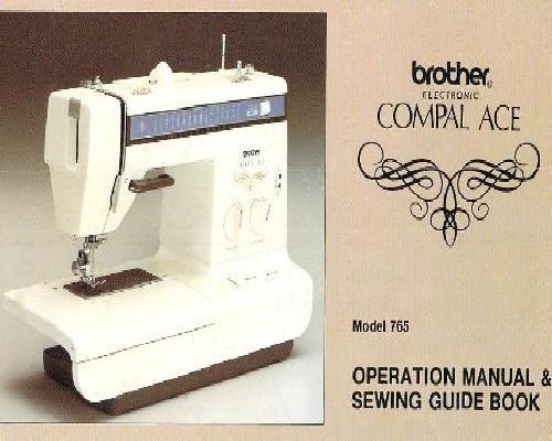 Brother Electronic Compal Ace Model 765 manual