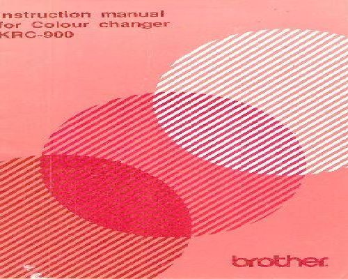 Brother KRC-900 Colour Changer manual